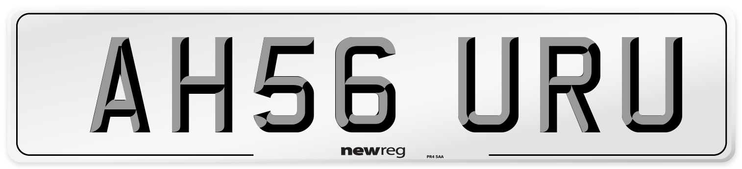 AH56 URU Number Plate from New Reg